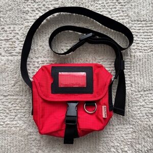 Acne Studios Red Nylon Crossbody Bag